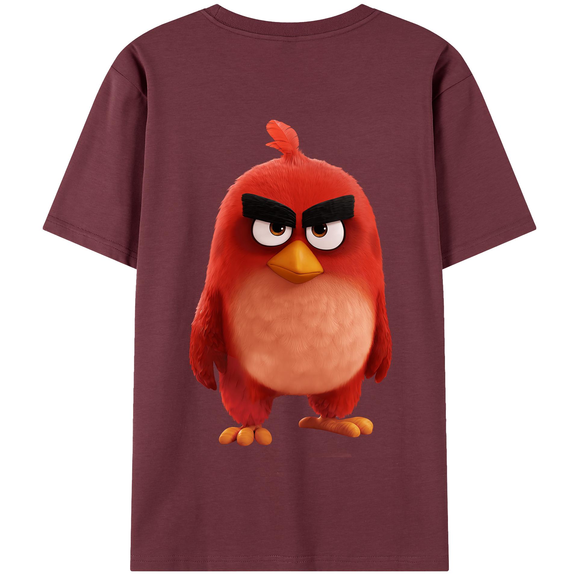 （画像用） Angry Birds アングリーバード 綿100％半袖Tシャツ（背面プリント）